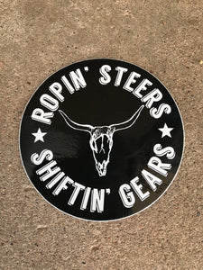 Roping’ Steers Shiftin’ Gears sticker