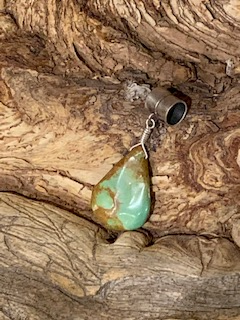 Single Green Turquoise Pendant