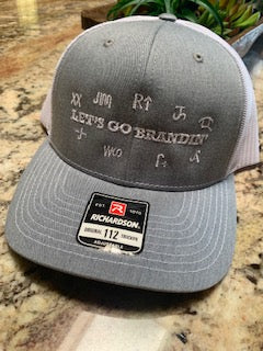 Let's Go Brandin' Dark Grey with white Snapback Richardson cap