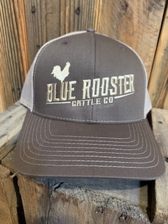Blue Rooster Cattle Co Brownand Khaki mesh SnapBack Cap